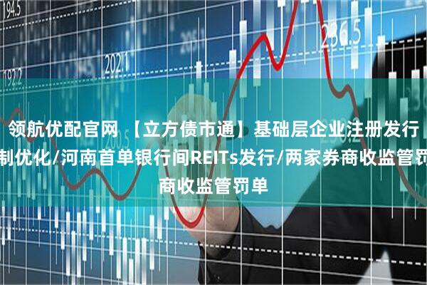 领航优配官网 【立方债市通】基础层企业注册发行机制优化/河南首单银行间REITs发行/两家券商收监管罚单